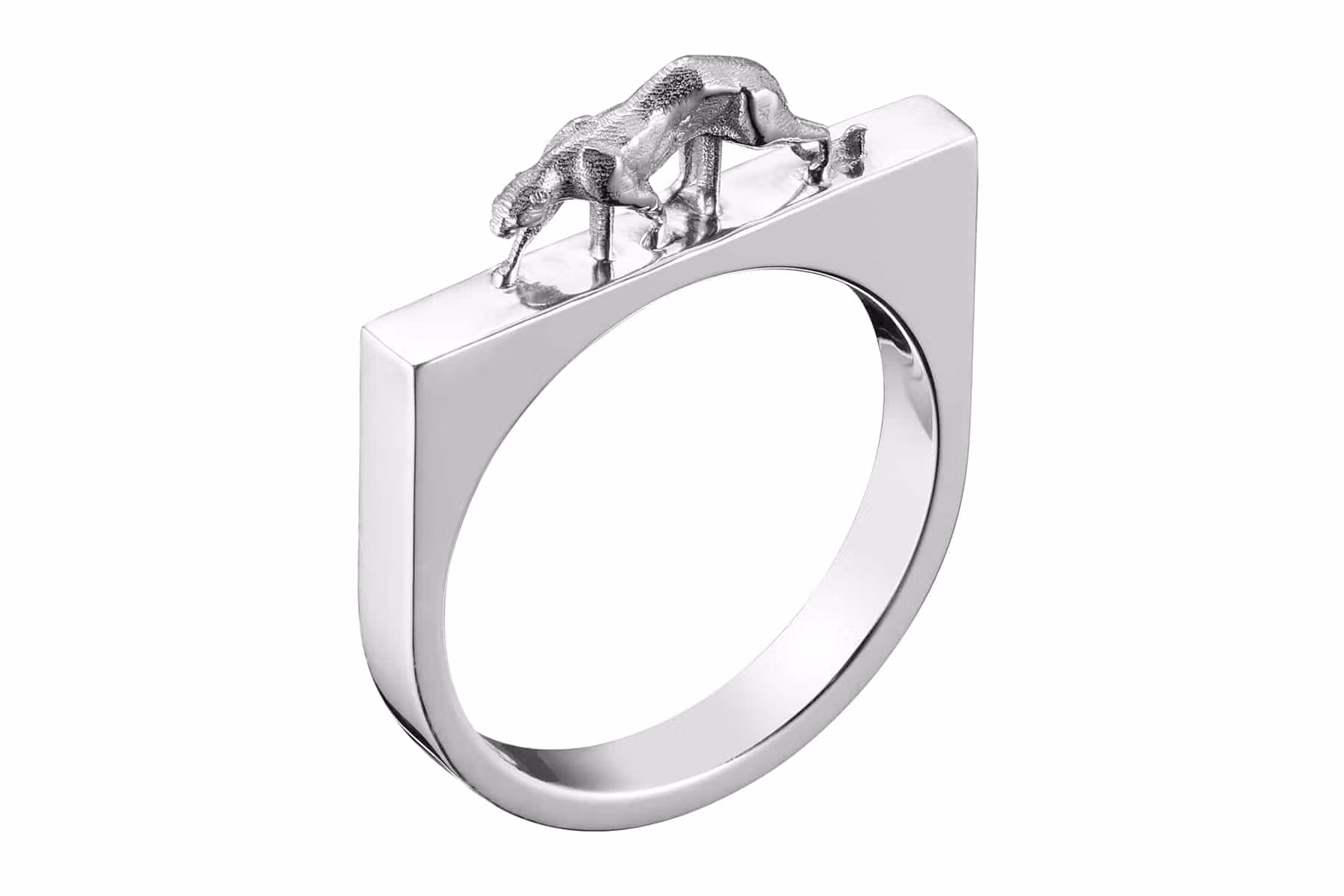 Packshot bijoux bague or blanc