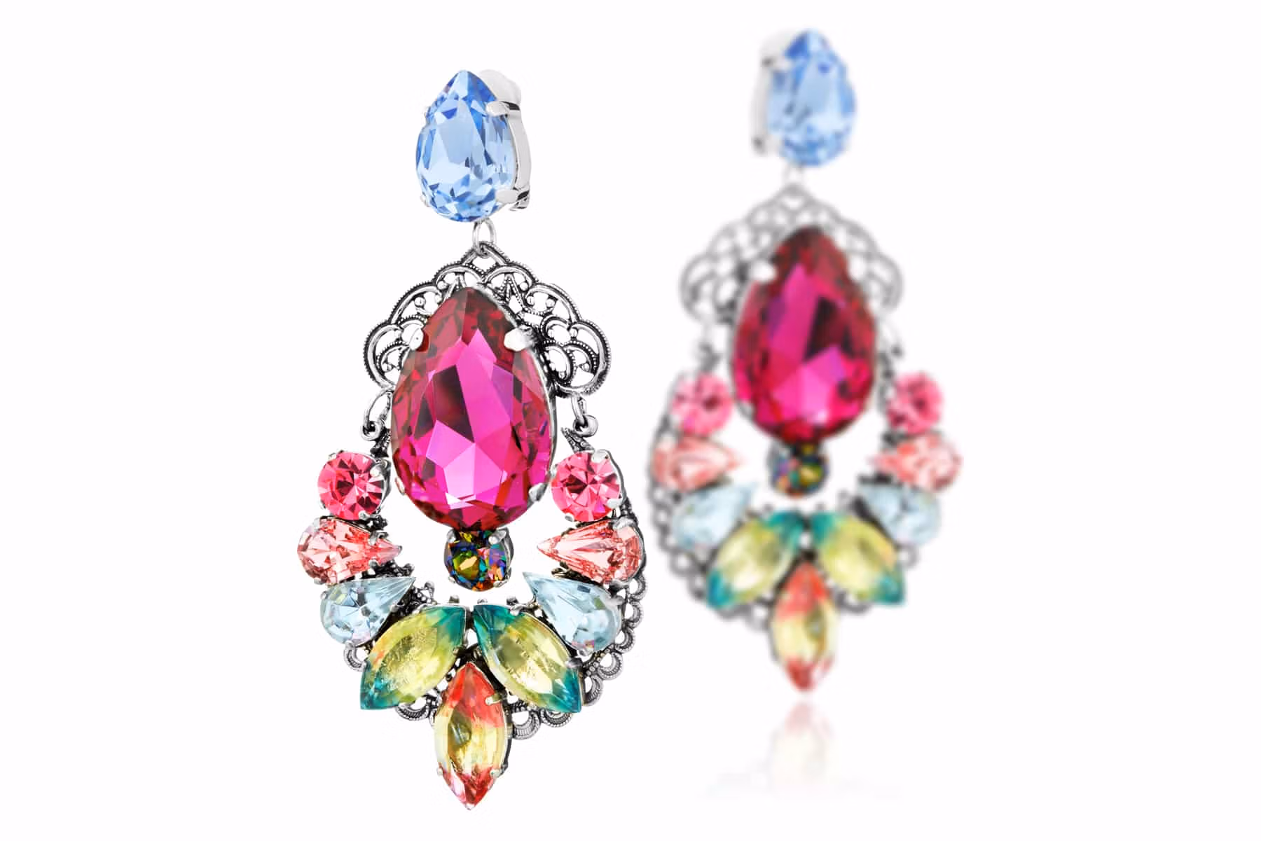 Packshot bijoux fantaisie, boucles d'oreilles clip