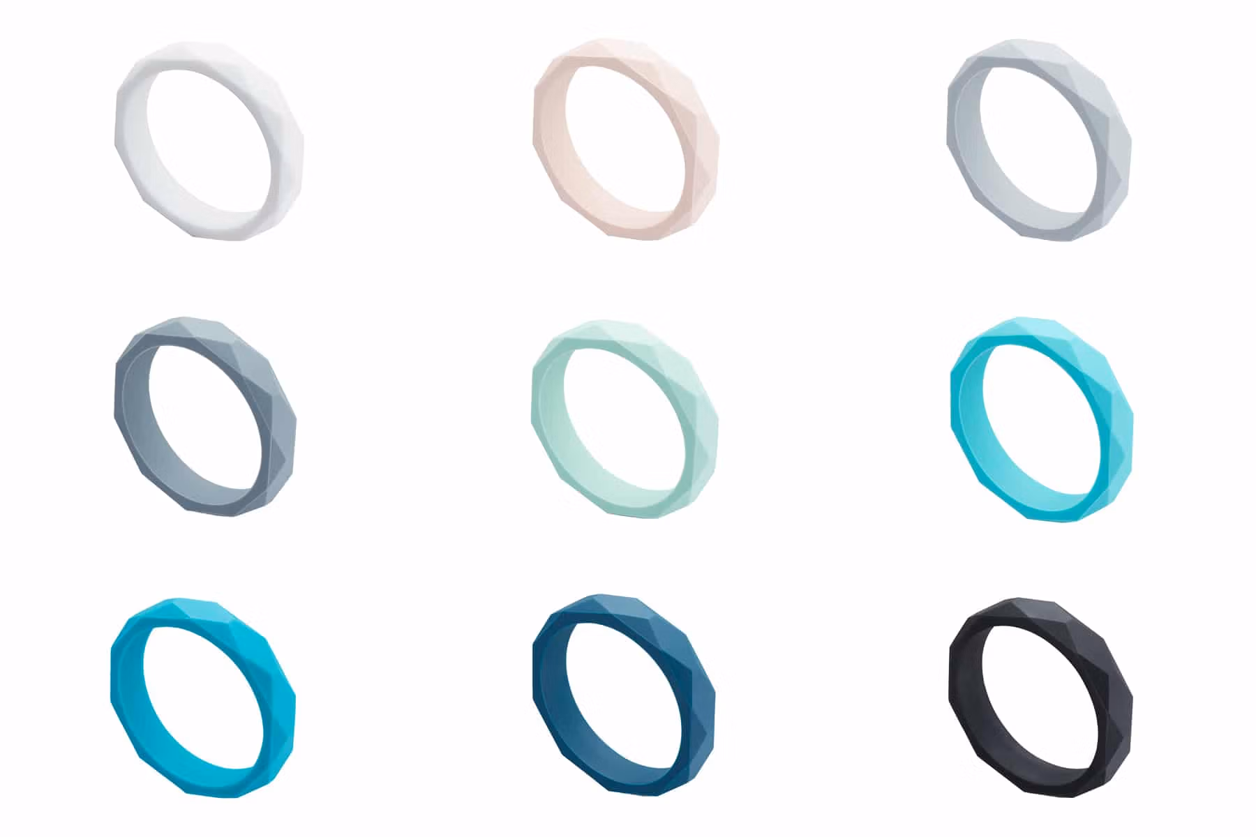 Packshot bijoux fantaisie, bracelet manchette en silicone