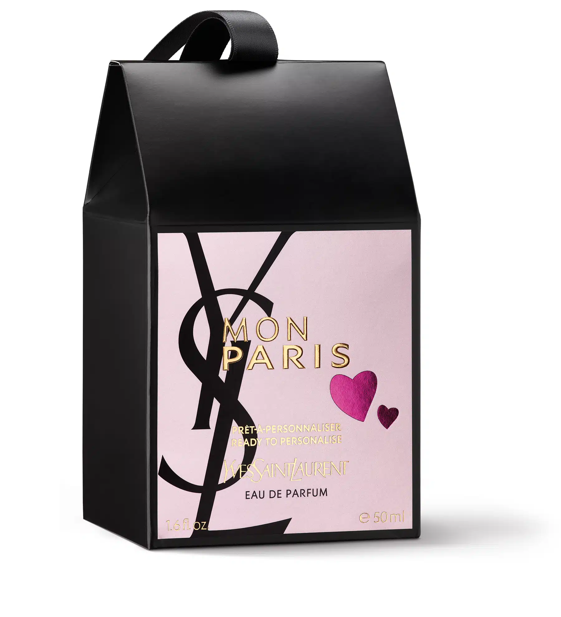 Packshot packaging parfum : Yves Saint Laurent Mon Paris pour Sephora
